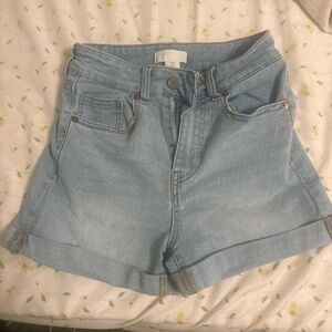 Light Blue Denim Women's Shorts